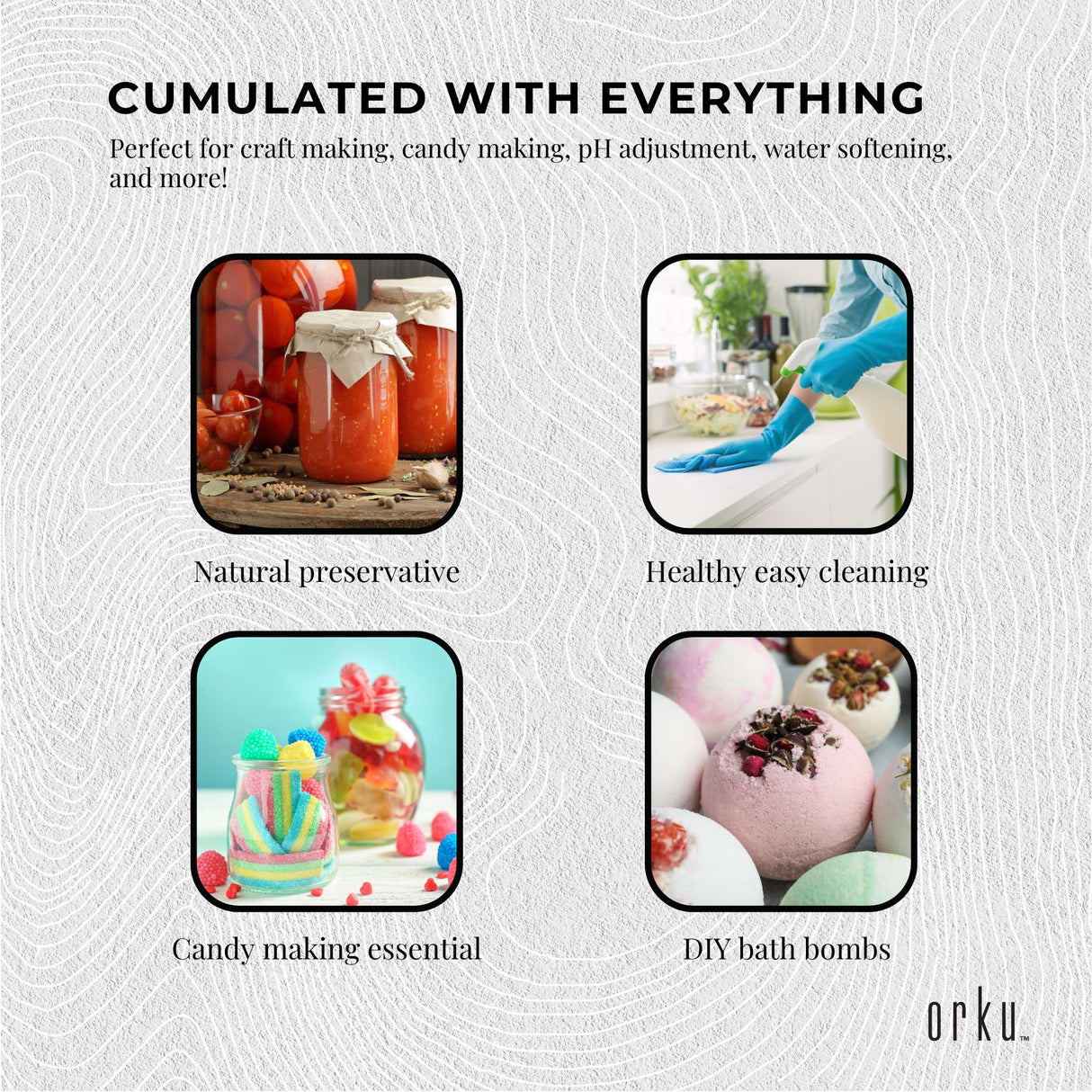 Premium Food Grade 2Kg Citric Acid Powder - Non-GMO Anhydrous Preservative E330