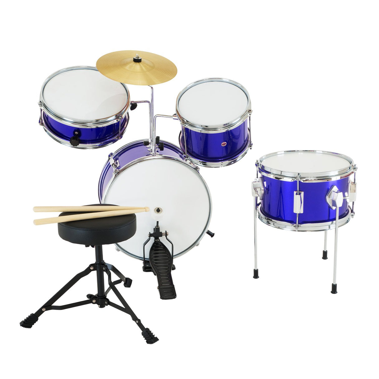 Karrera Childrens 4pc Drum Kit - Blue