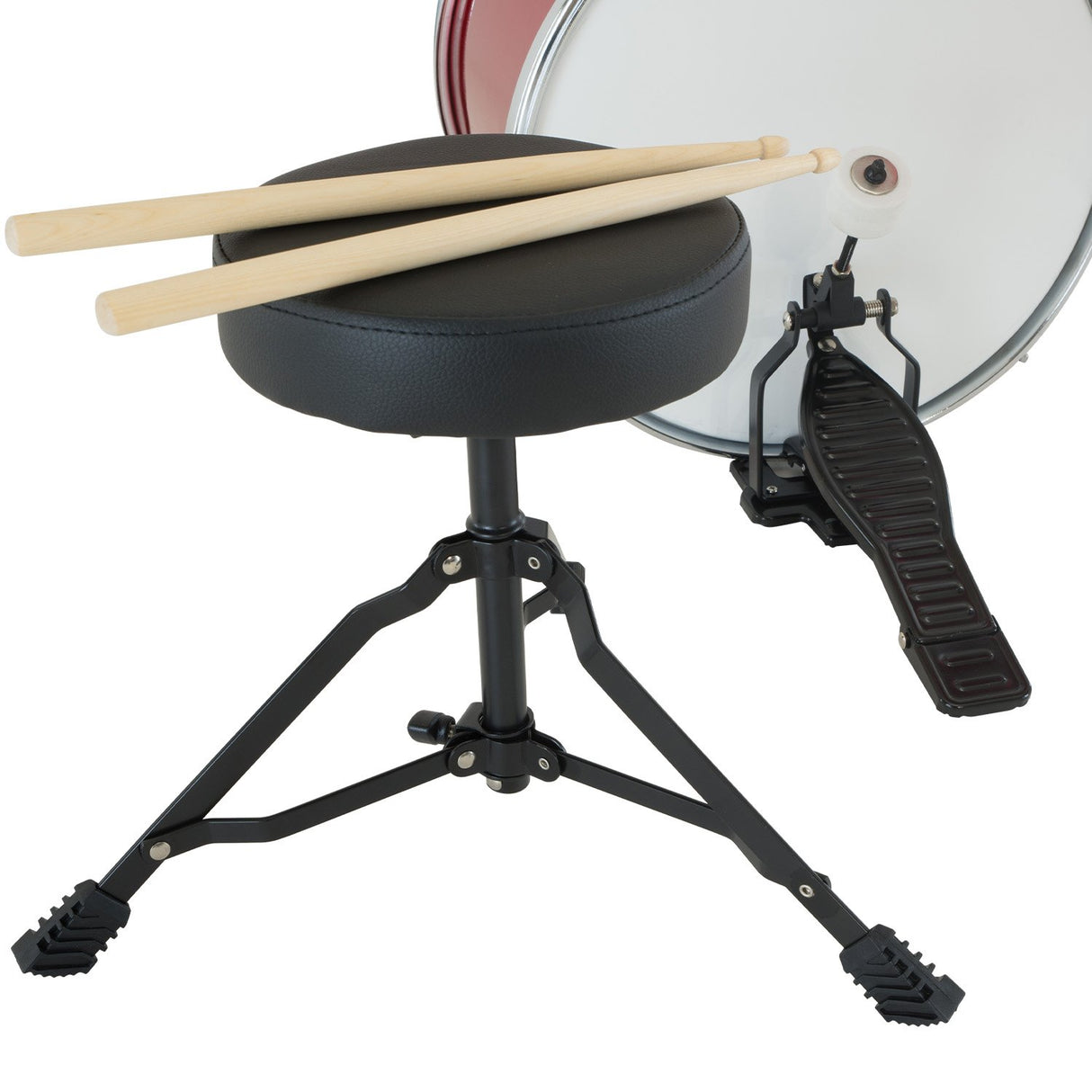 Karrera Childrens 4pc Drum Kit - Red