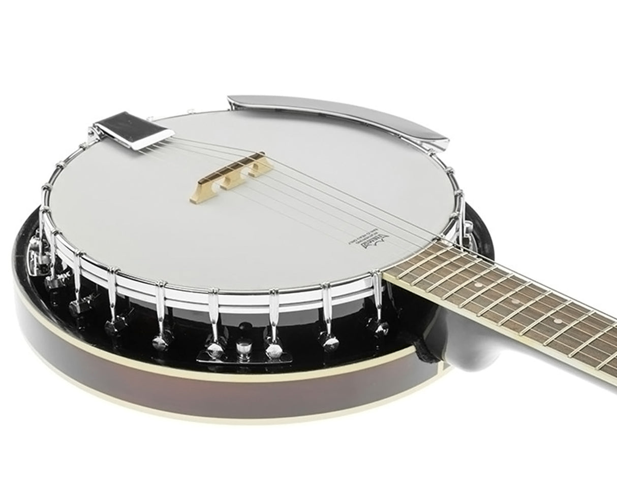 Karrera 6-String Resonator Banjo - Brown