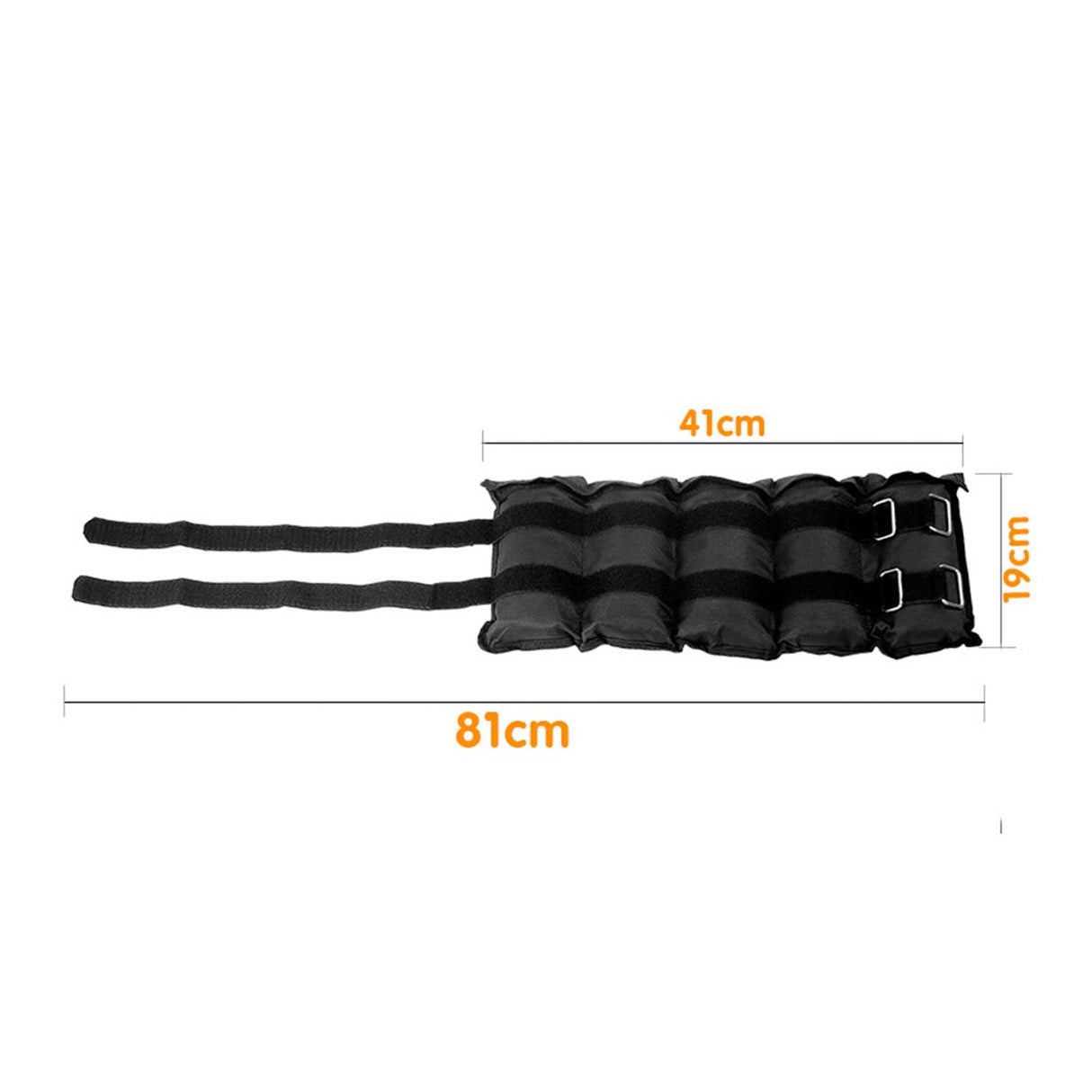 Adjustable 5kg Heavy-Duty Ankle Weights - Set of 2 for Enhanced Muscle Toning