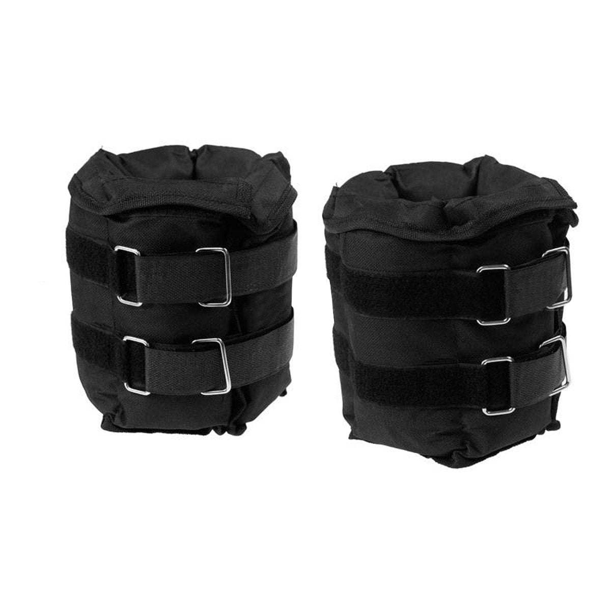 Adjustable 5kg Heavy-Duty Ankle Weights - Set of 2 for Enhanced Muscle Toning