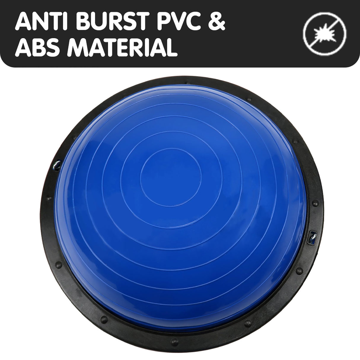 Powertrain Fitness Yoga Ball Home Gym Workout Balance Trainer - Blue