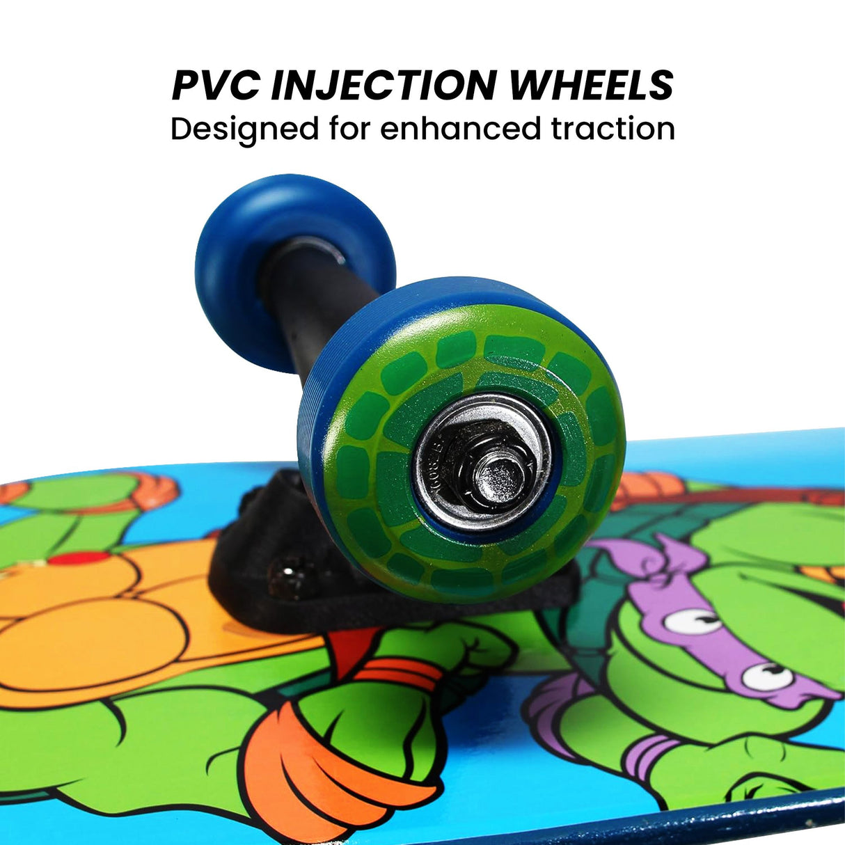 TMNT Popsicle Skateboard - 28-Inch Turtle Time Adventure