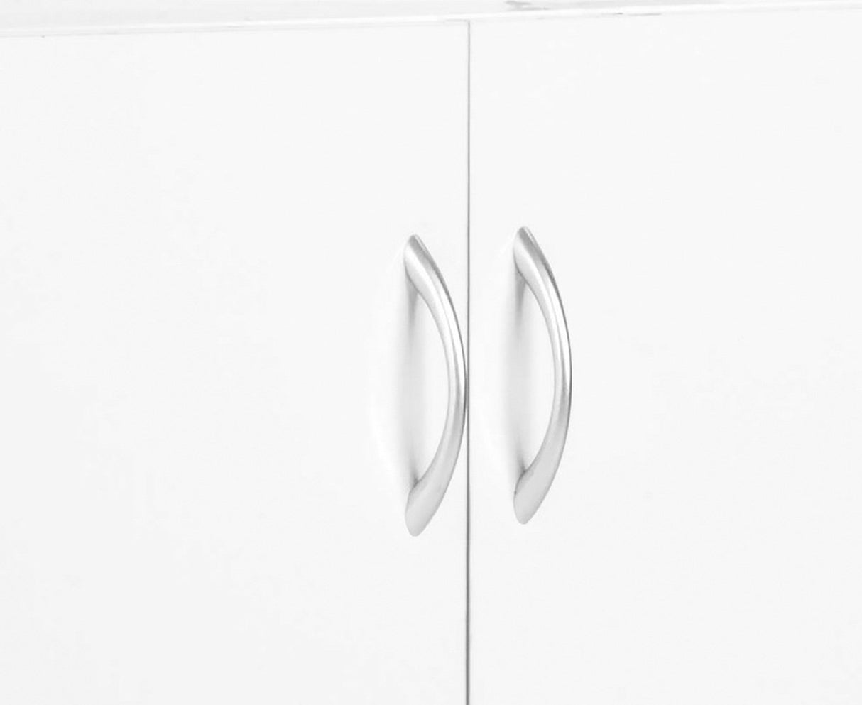 Sarantino 21 Pairs Shoe Cabinet Storage Organiser Shelf 2 Doors 80 x 30 x 90cm in White