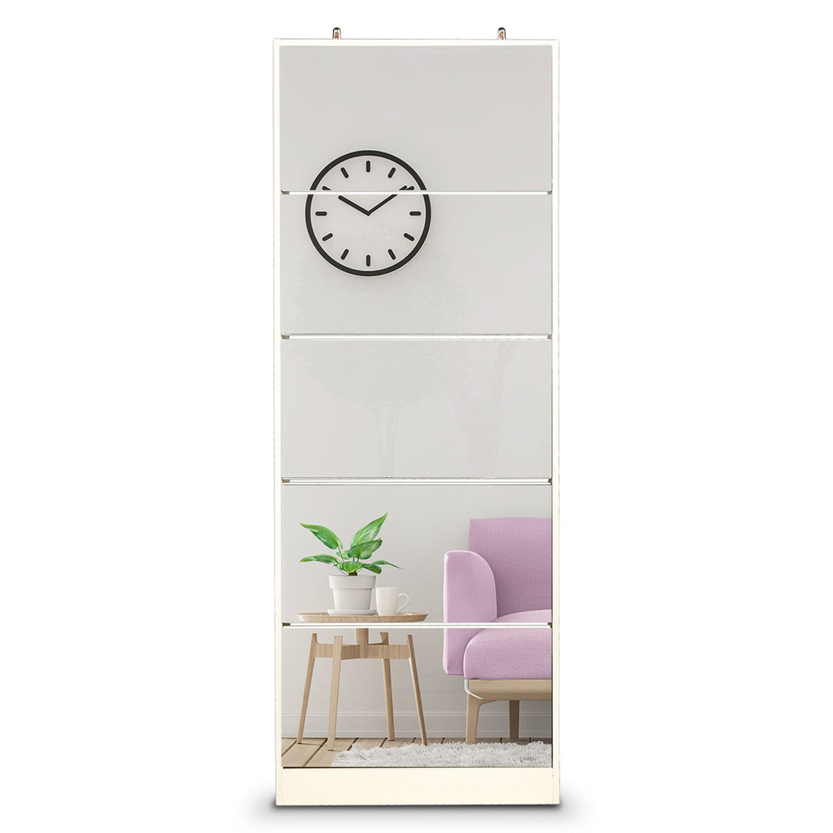 Sarantino 24 Pairs Shoe Cabinet Rack Storage Cupboard Organiser Shelf 5 Level Drawers