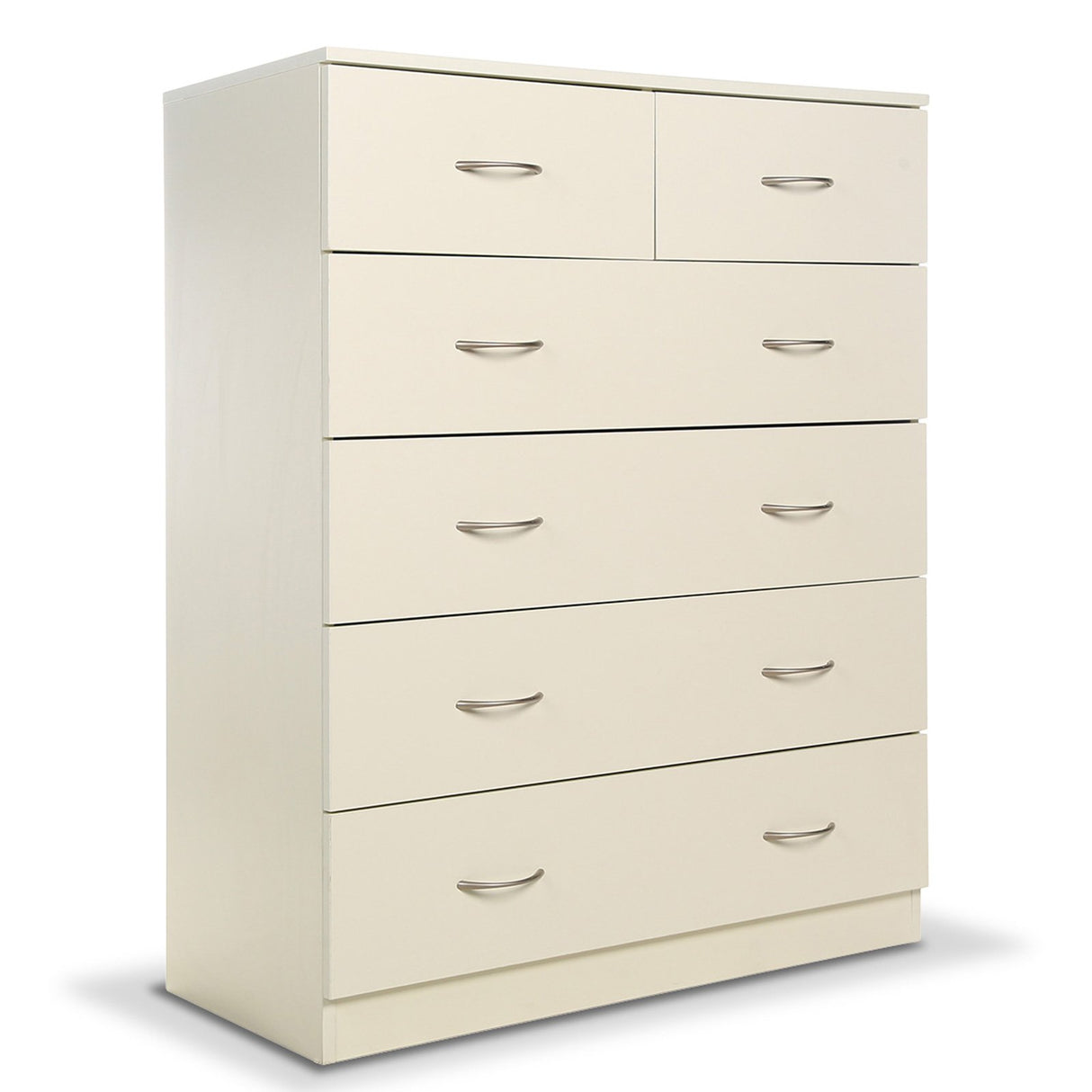 Sarantino Tallboy Dresser 6 Chest Of Drawers Cabinet 85 x 39.5 x 105cm in White