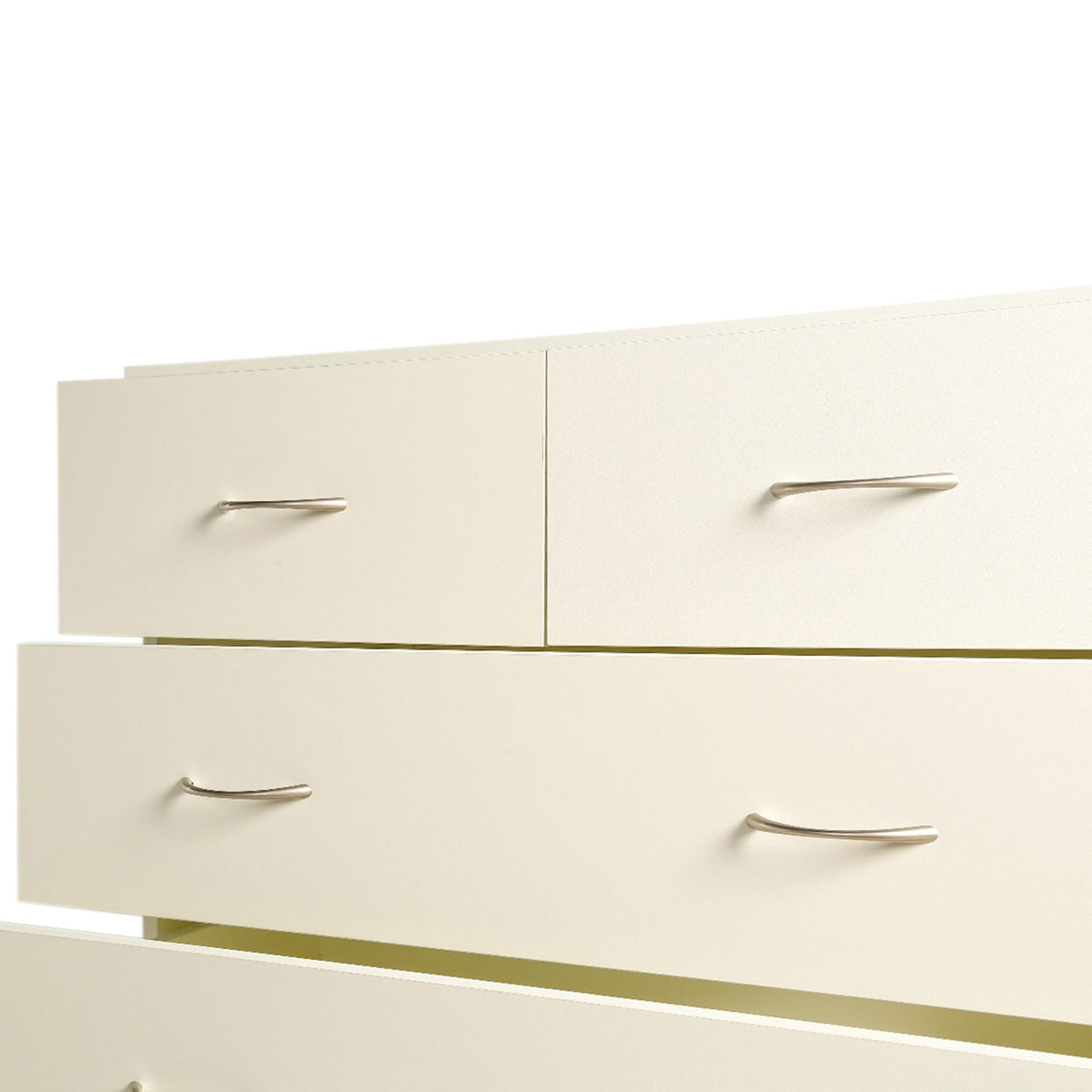 Sarantino Tallboy Dresser 6 Chest Of Drawers Cabinet 85 x 39.5 x 105cm in White