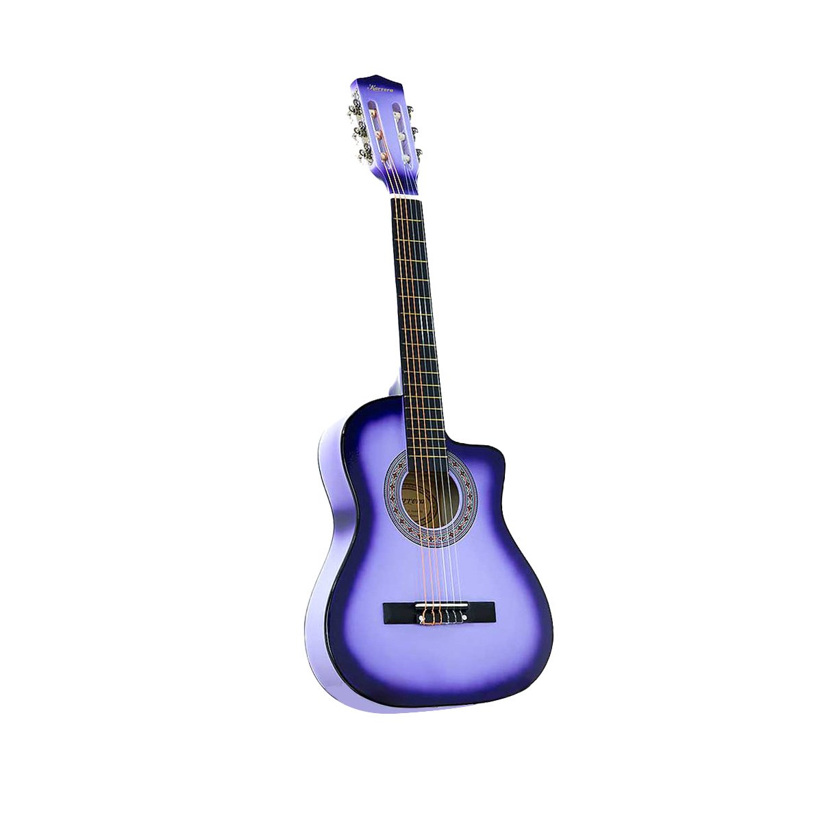 Karrera Children's Cutaway Acoustic Guitar for Kids - Purple