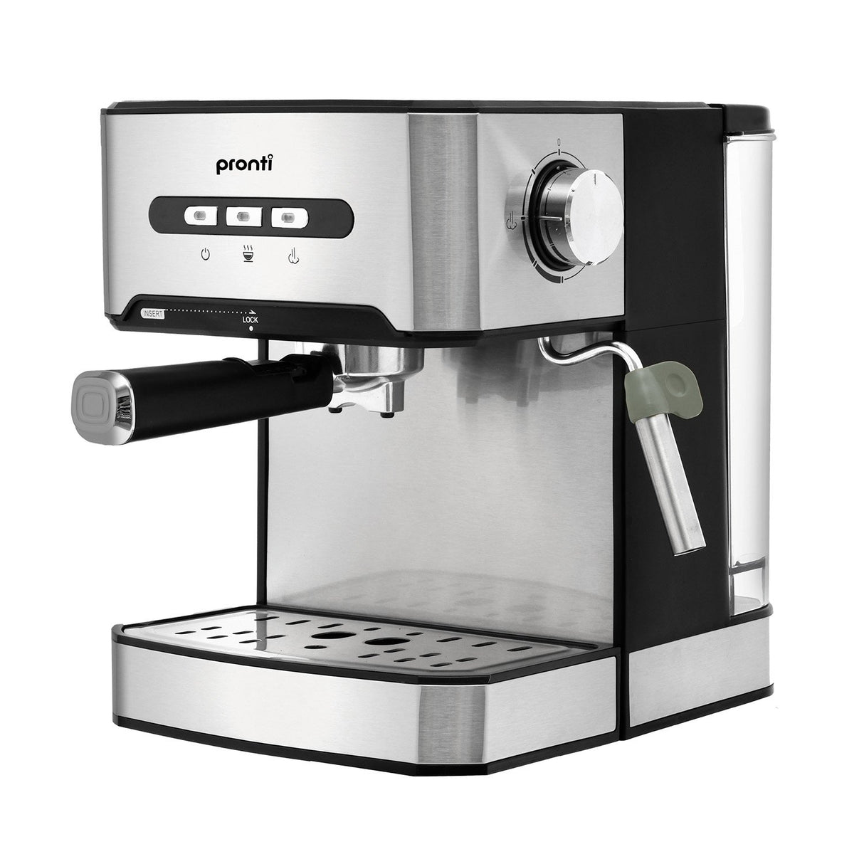 Pronti 1.6L Automatic Espresso Maker with Integrated Milk Frother