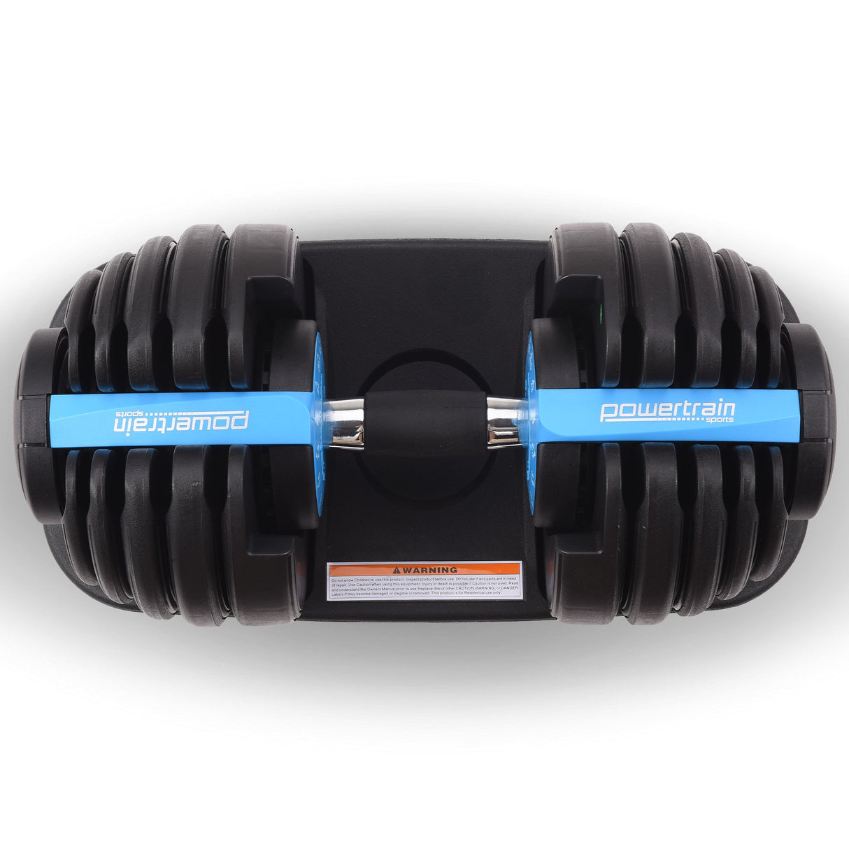 Powertrain 24KG Adjustable Home Gym Dumbbell - Blue