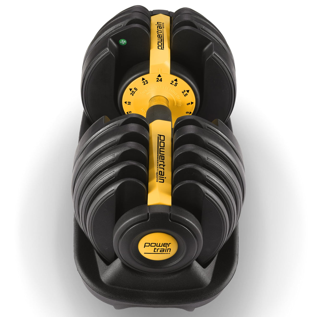 Powertrain 24KG Adjustable Home Gym Dumbbell - Gold