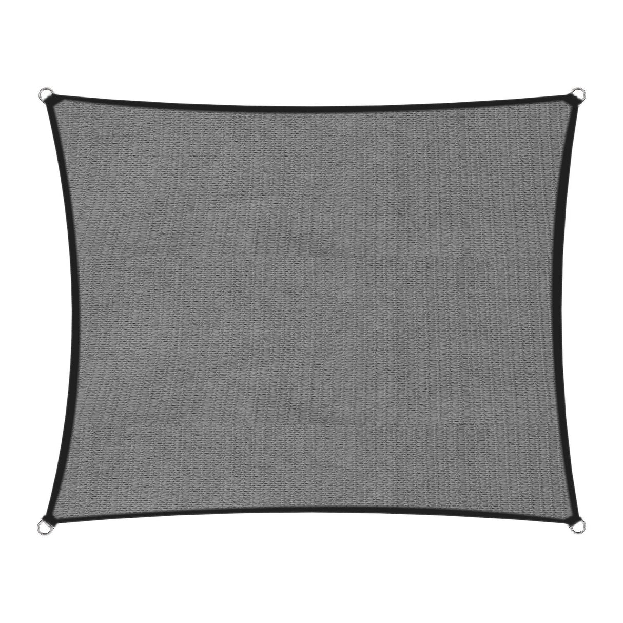 Wallaroo 280GSM Outdoor Square Sun Shade Sail Canopy Grey - 5m x 5m