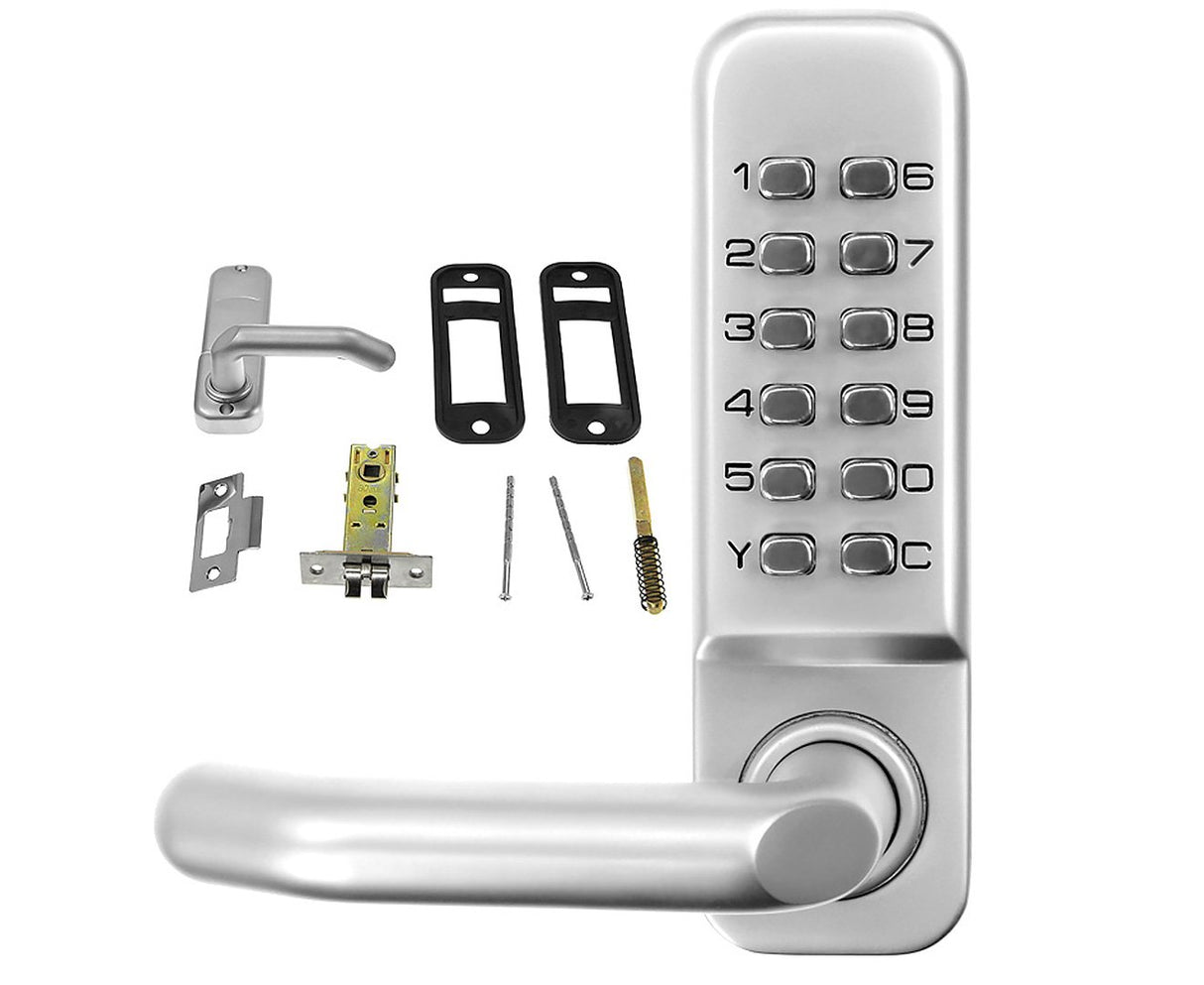 Keyless Mechanical Push Button Security Door Lock System