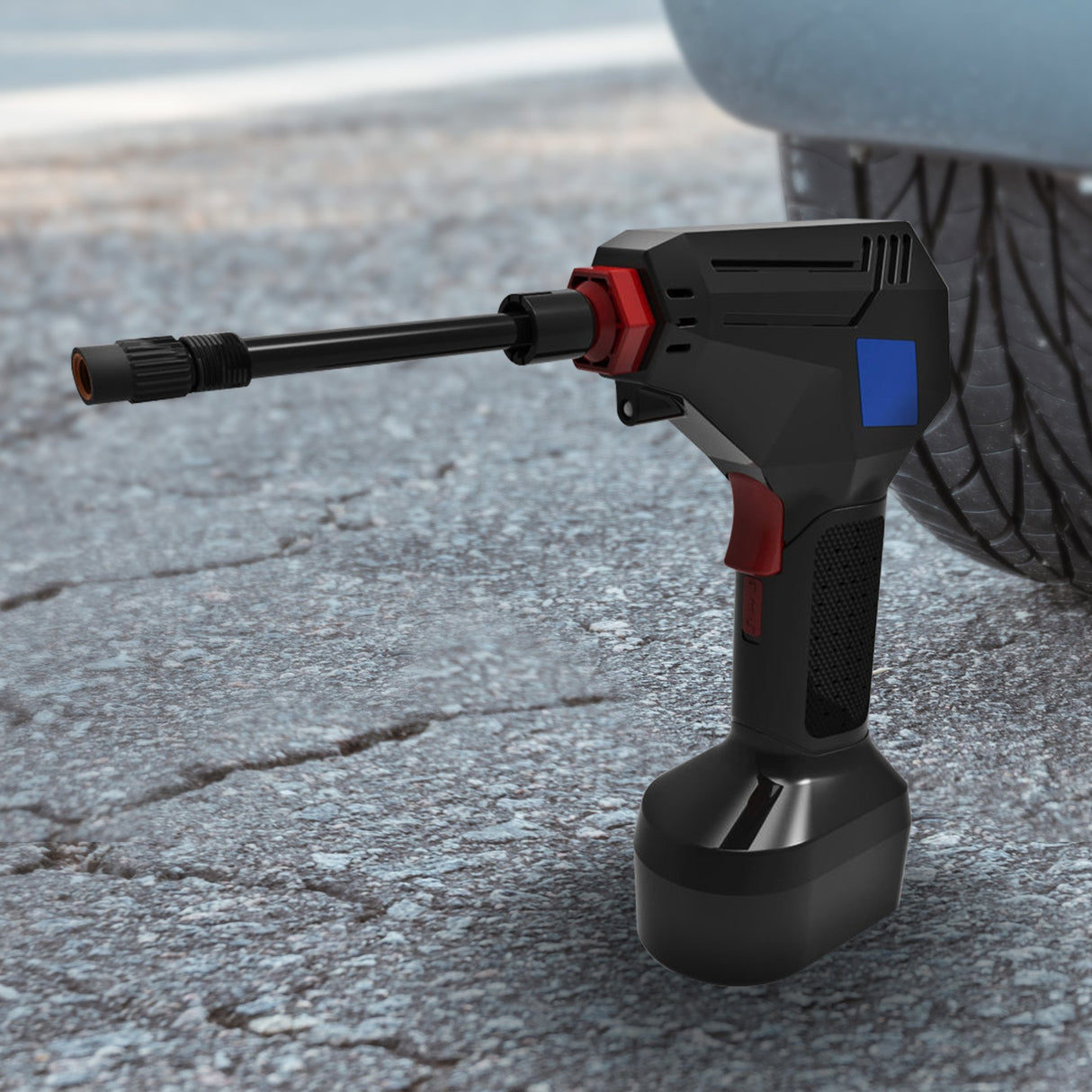 MEC Maxim ATP 12V Tyre Pump Portable Electric Car Tyre Air Pump with LED Light Digital Pressure Metre