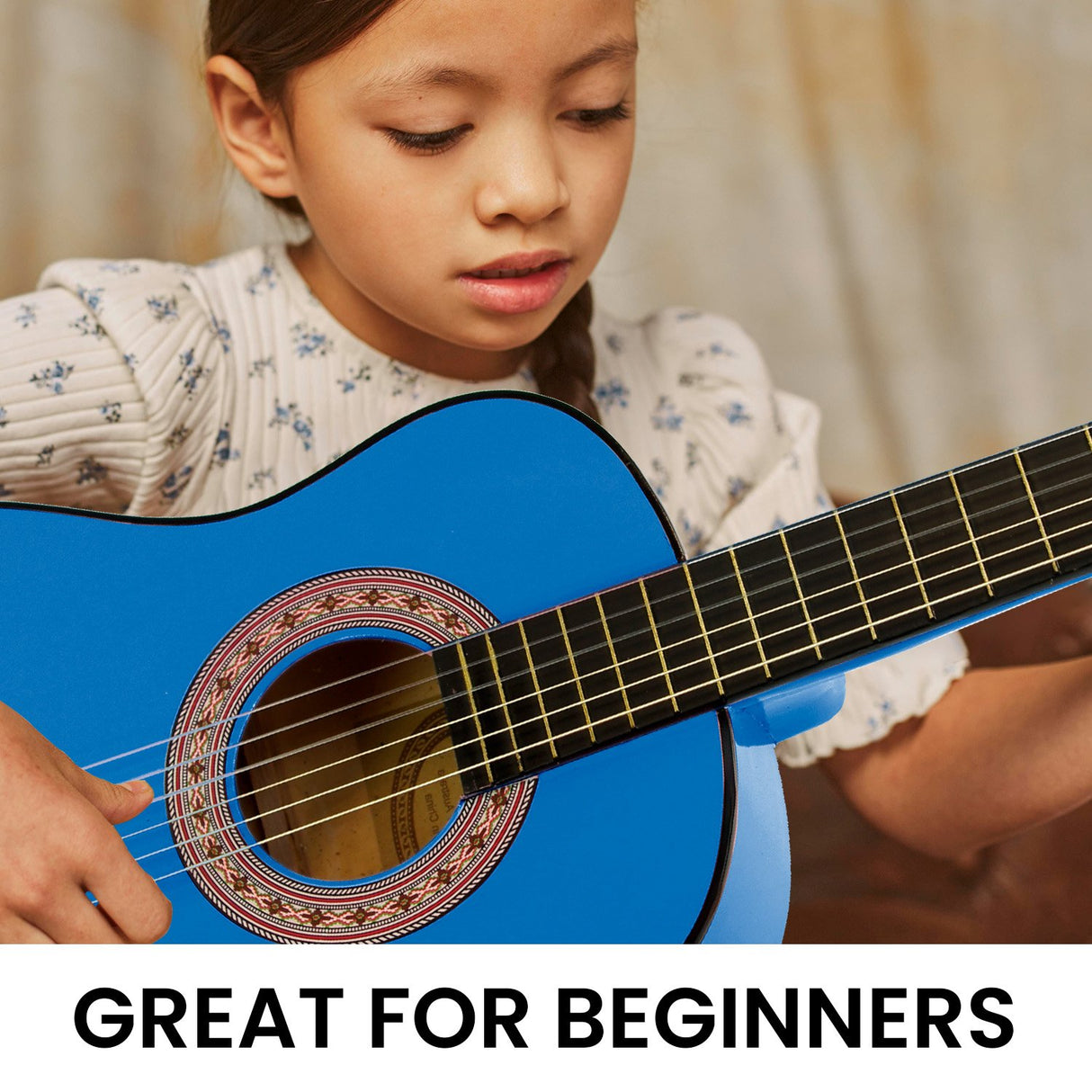 Karrera 34 Acoustic Guitar for Kids - Blue