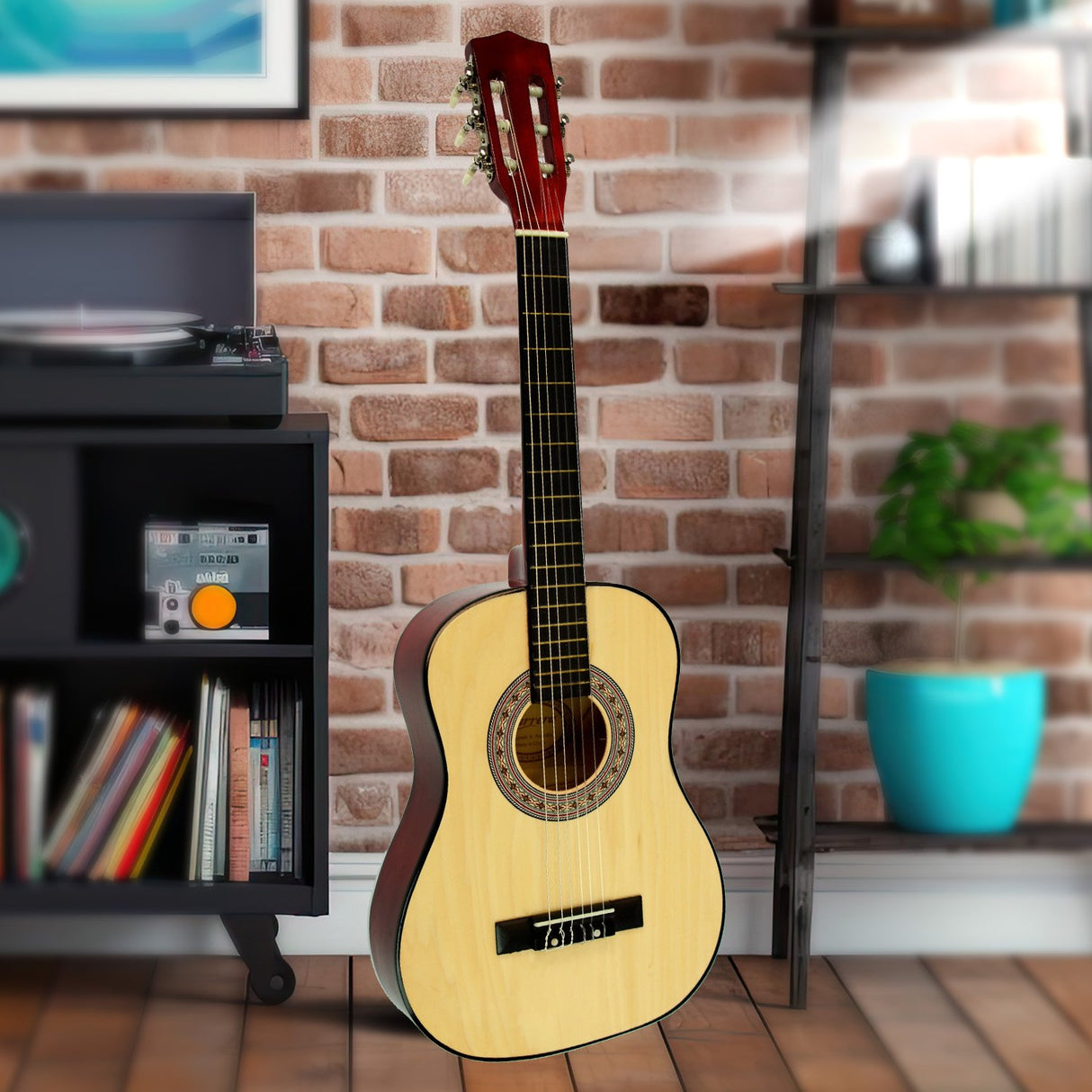 Karrera 34-Inch Acoustic Guitar for Kids - Natural Wood Finish