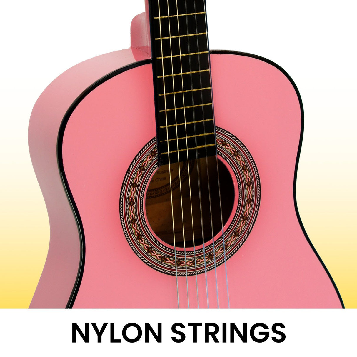 Karrera 34 Kids Acoustic Guitar - Pink Edition