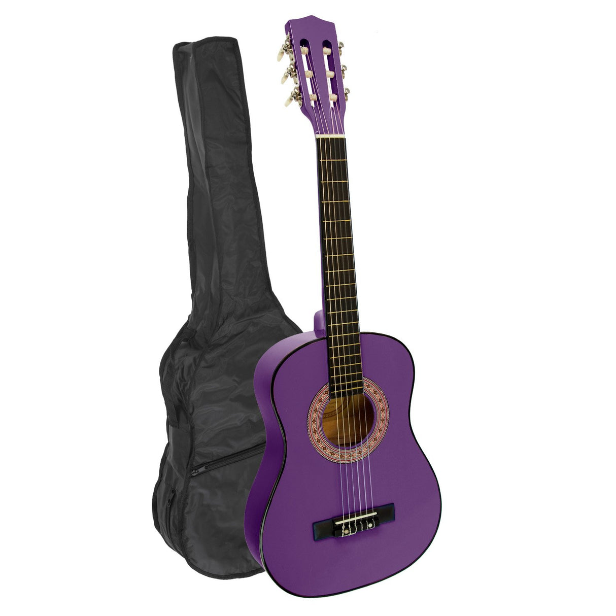 Karrera 34-Inch Purple Acoustic Guitar for Kids - Real Wooden Instrument