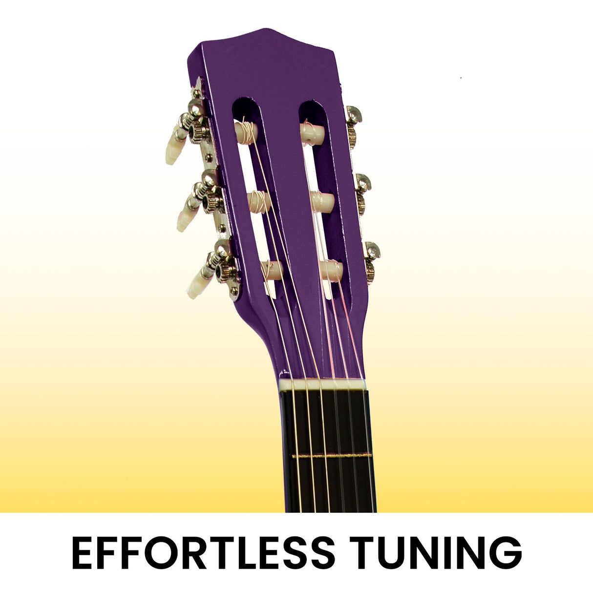 Karrera 34-Inch Purple Acoustic Guitar for Kids - Real Wooden Instrument