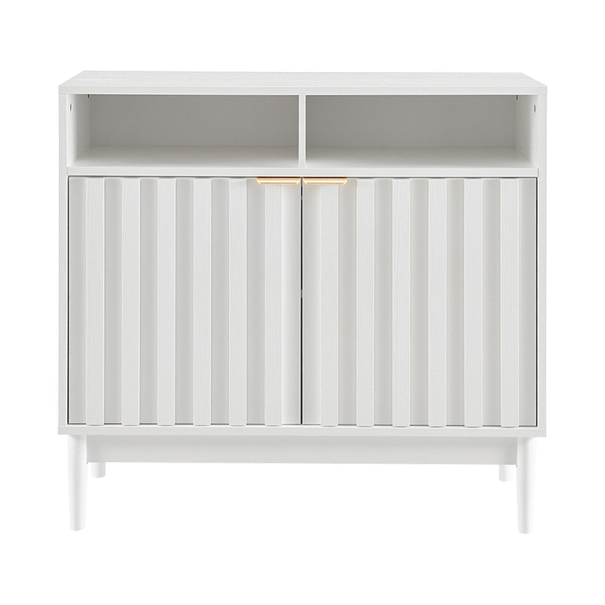 Sarantino Eleni 2-Door Sideboard Buffet Hallway Cabinet Storage Console Cupboard in White