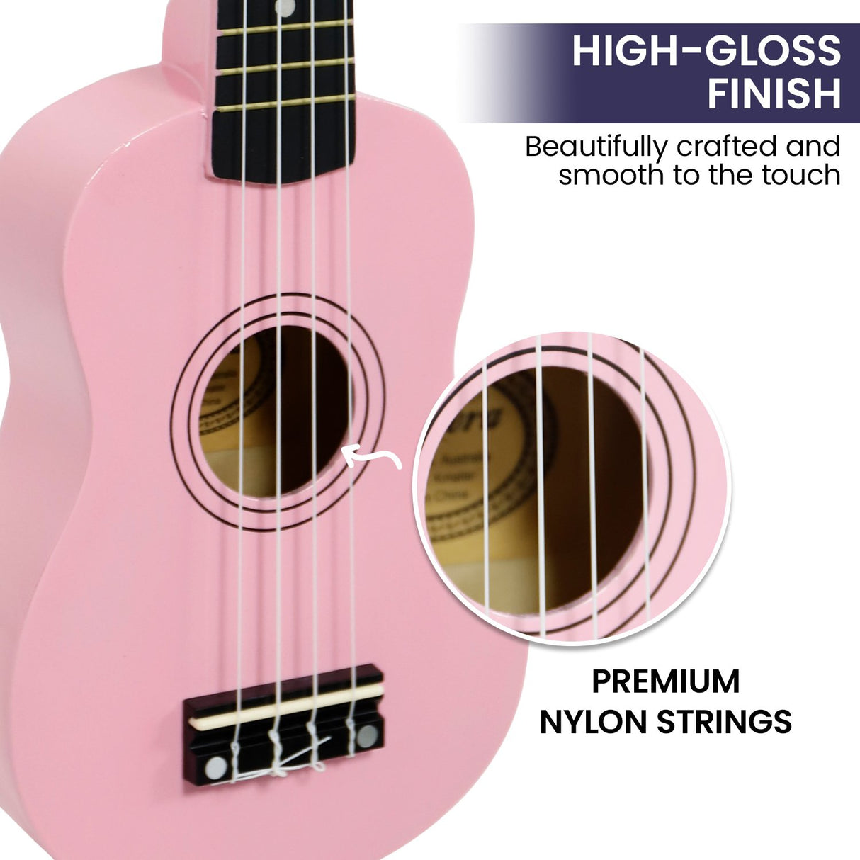 Karrera 21-Inch Pink Ukulele for Beginners