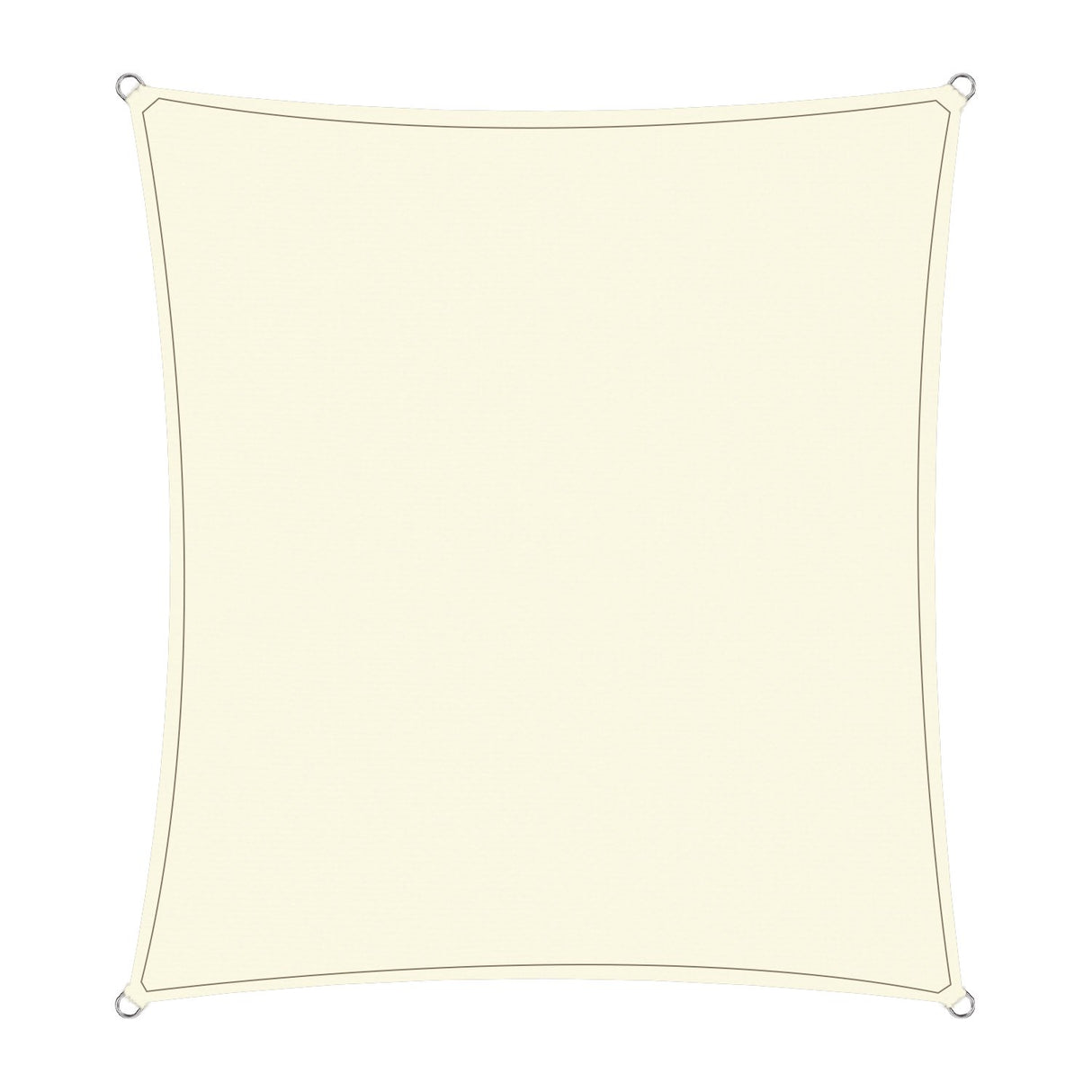 Wallaroo Waterproof Outdoor Shade Sail Canopy Sun Cloth Square 4x4M