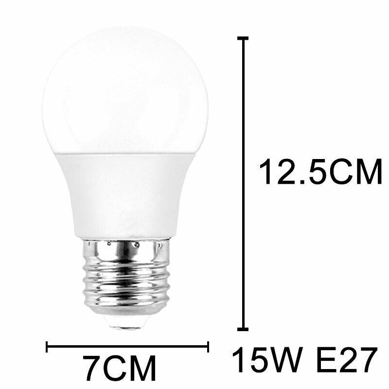 5 PCS 220V 15W NEW LED Radar Sensor Motion Bulb E27 B22 Smart Security Light Lamp Globe Bulb