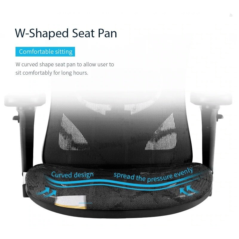 Sihoo M57 Ergonomic Office Chair Computer Chair Desk Chair High Back Chair Breathable3D Armrest and Lumbar Support Black without Foodrest