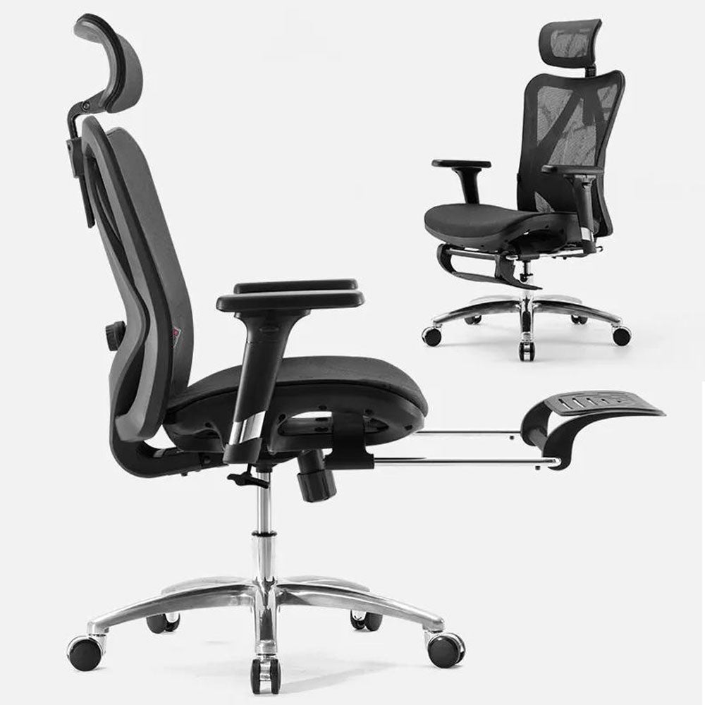 Sihoo M57 Ergonomic Office Chair Computer Chair Desk Chair High Back Chair Breathable3D Armrest and Lumbar Support Black with Footrest