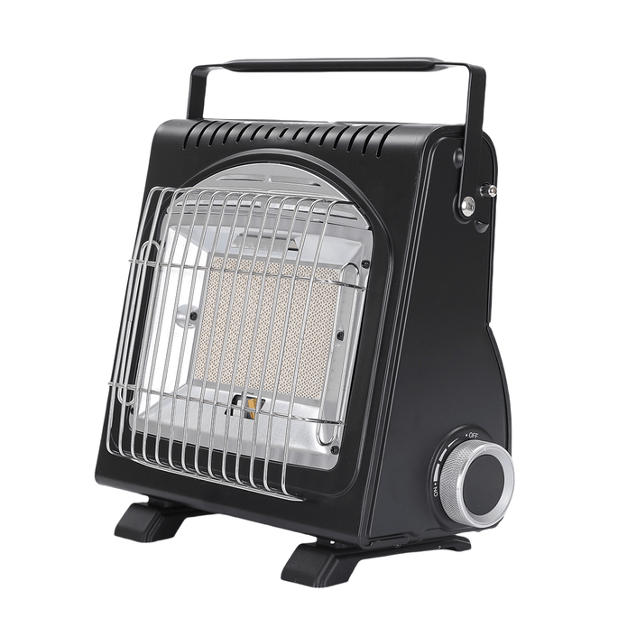 AMZ 1700W 2-in-1 Portable Outdoor Camping Butane Gas Heater Stove Steel Iron Aluminium Metal Manual
