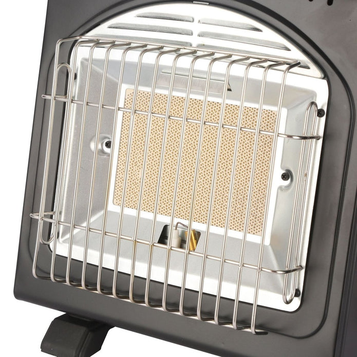 AMZ 1700W 2-in-1 Portable Outdoor Camping Butane Gas Heater Stove Steel Iron Aluminium Metal Manual