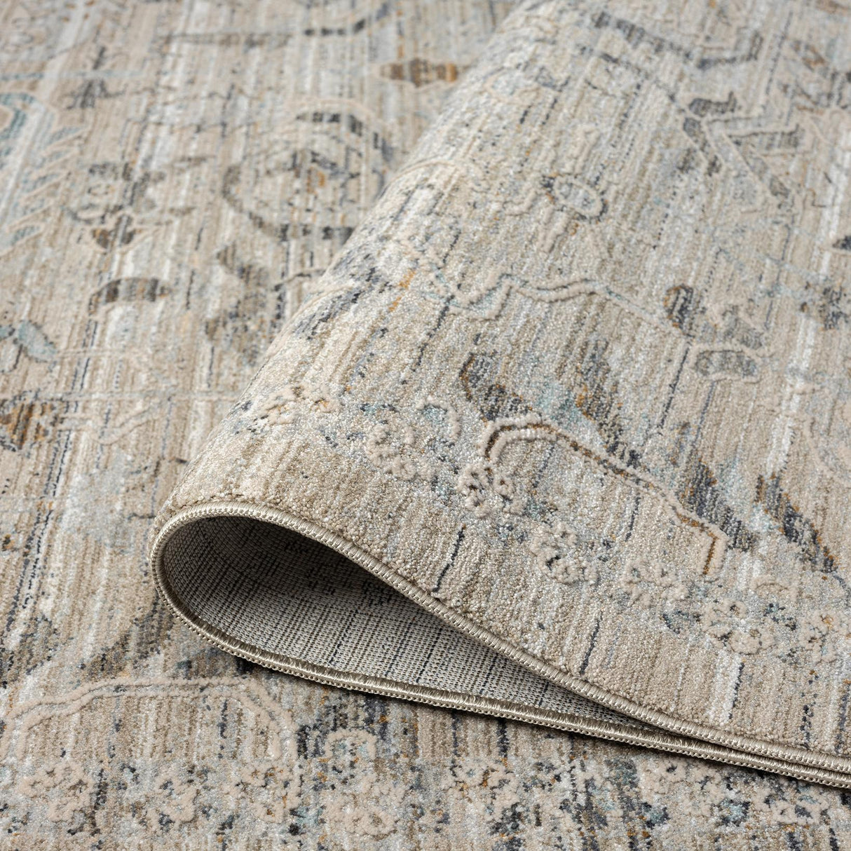 Aubre Contemporary Area Rug - Taupe - 120x180