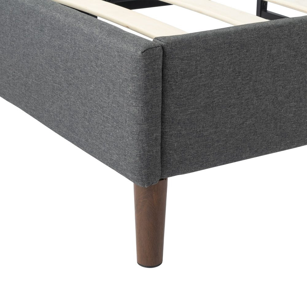 Bed Frame Mattress Foundation (Dark Grey) ? Double