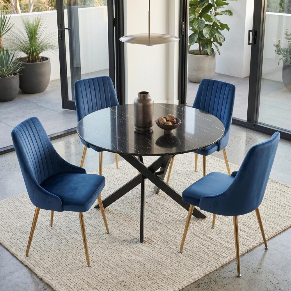 Marble Masterpiece Table and Chair Set