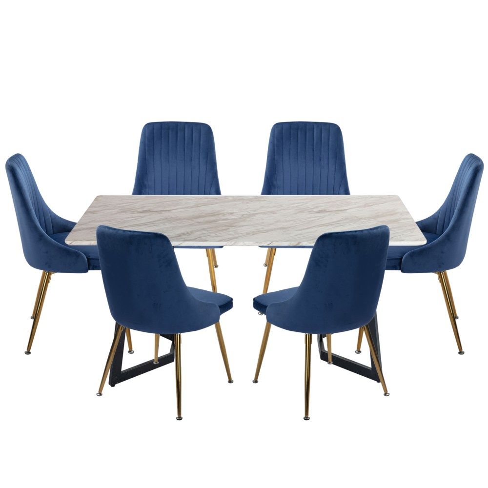 Marble Bliss Dining Set