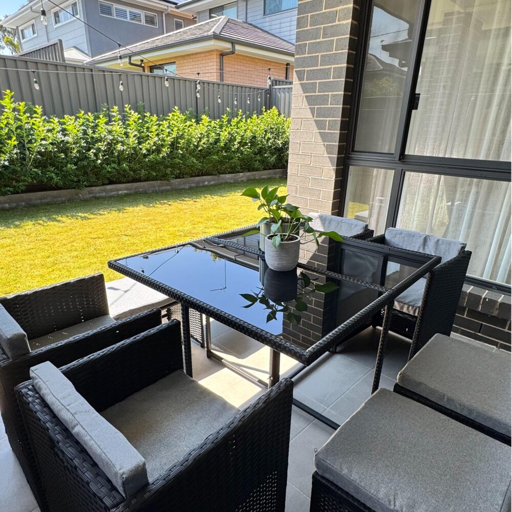 Horrocks 8 Seater Outdoor Dining Set-Black