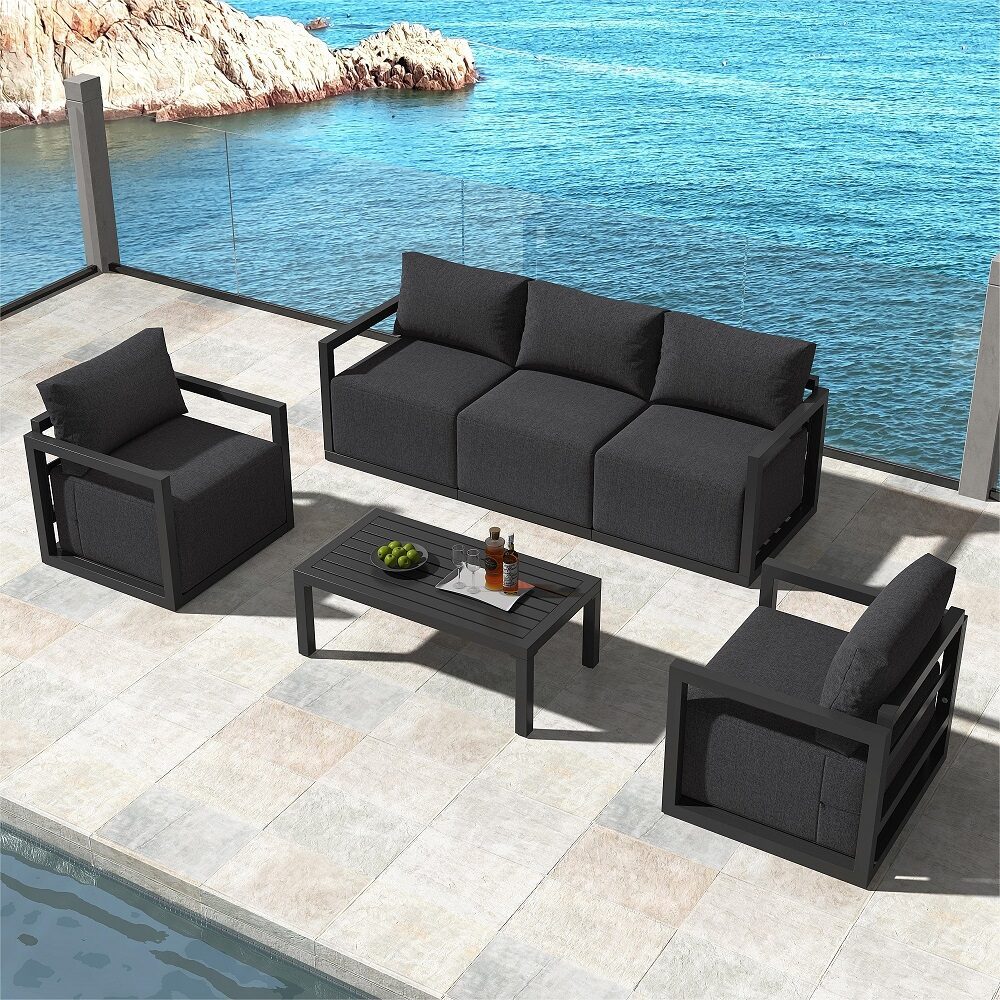 Alfresco 5-Seater Deep-Seated Patio Set ??White