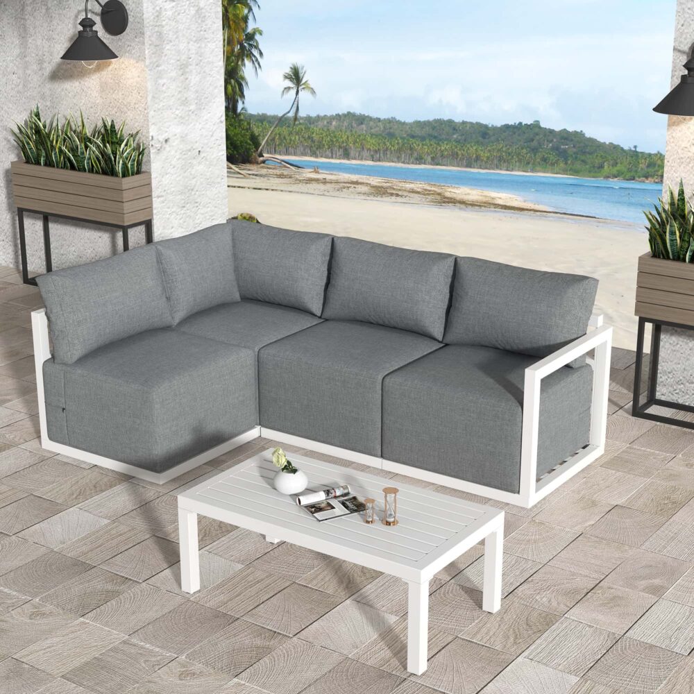 Four-Seat Alfresco Harmony Set ??White