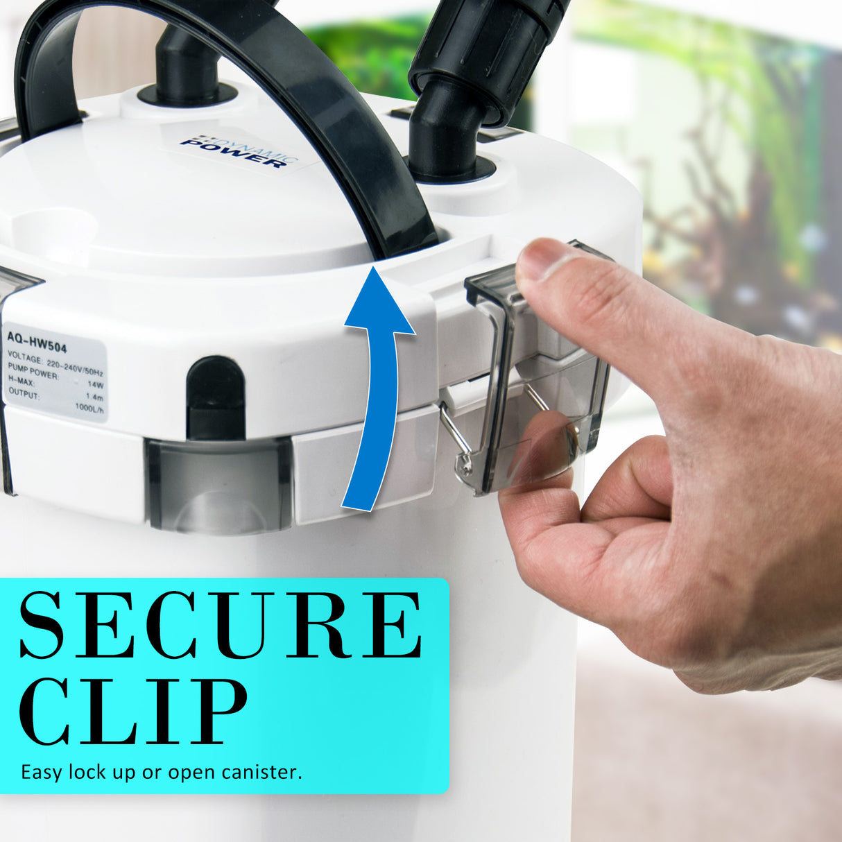 High-Performance 1000L/H External Canister Filter for Aquariums