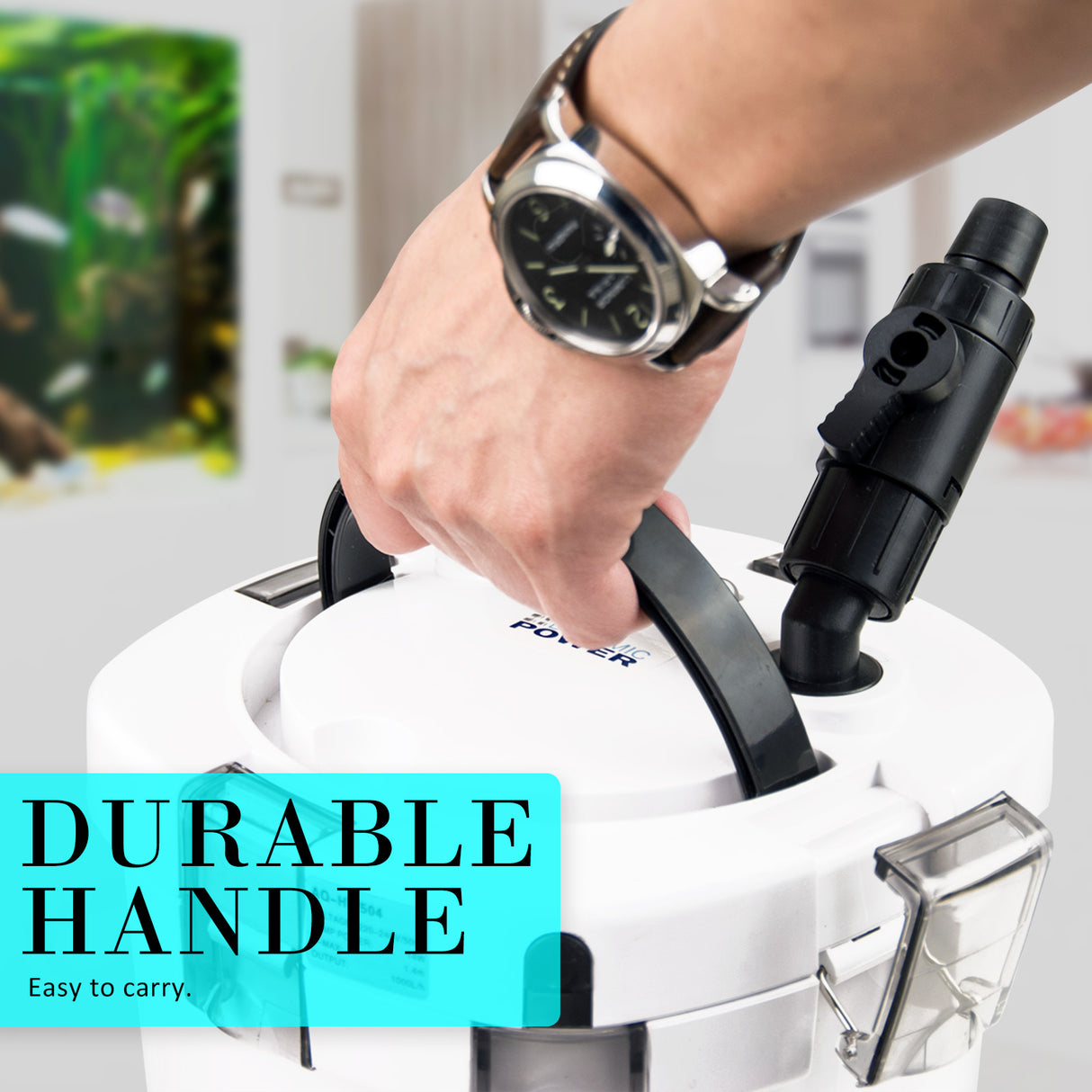 High-Performance 1000L/H External Canister Filter for Aquariums