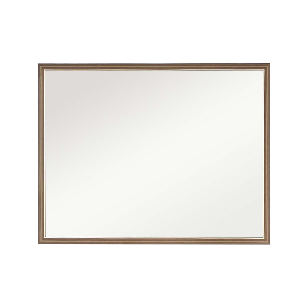 Wall Mirror Rectangular Frame Bathroom 70x90cm Antique Brown