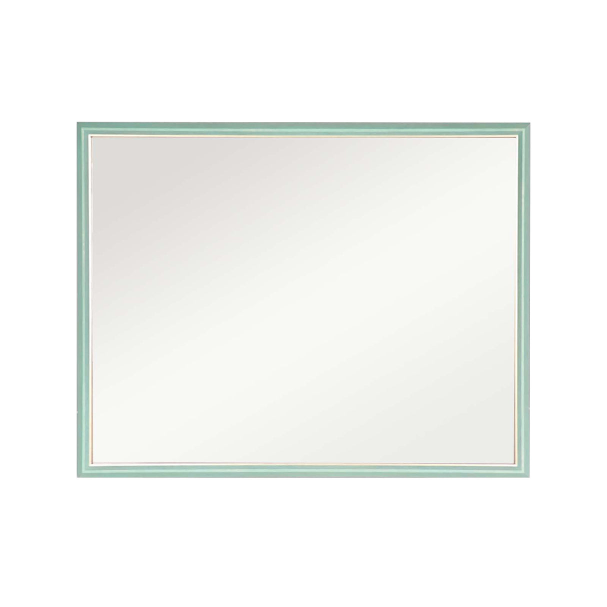 Wall Mirror Rectangular Frame Bathroom 70x90cm Turquoise
