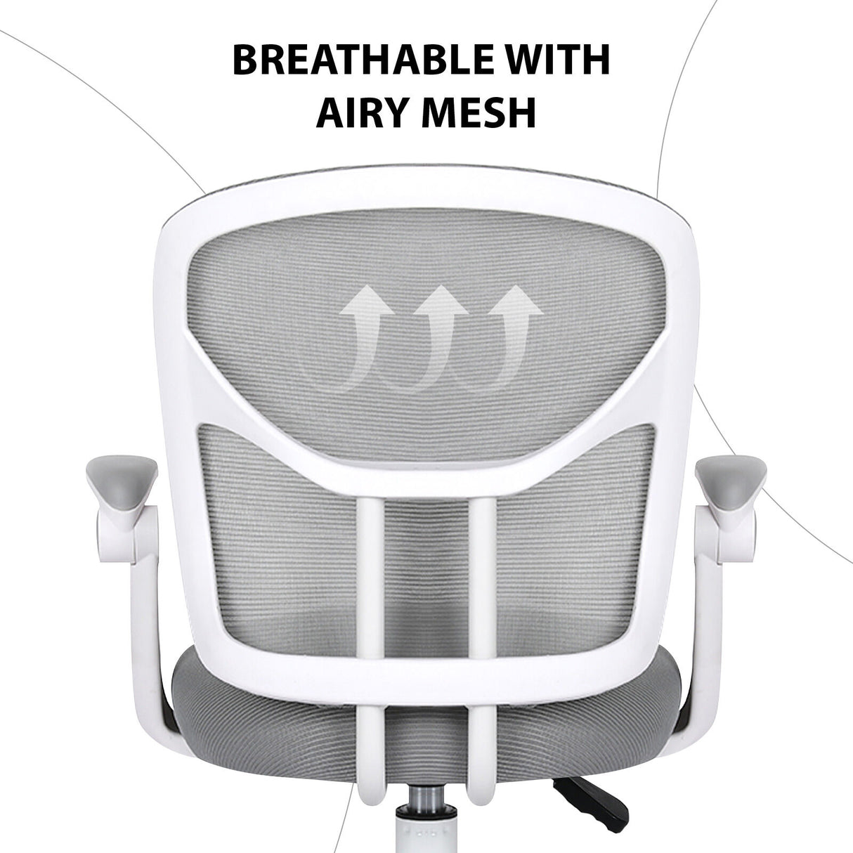 Kids Desk Chair - Children Office Study Seat with Footrest NOVA - Grey