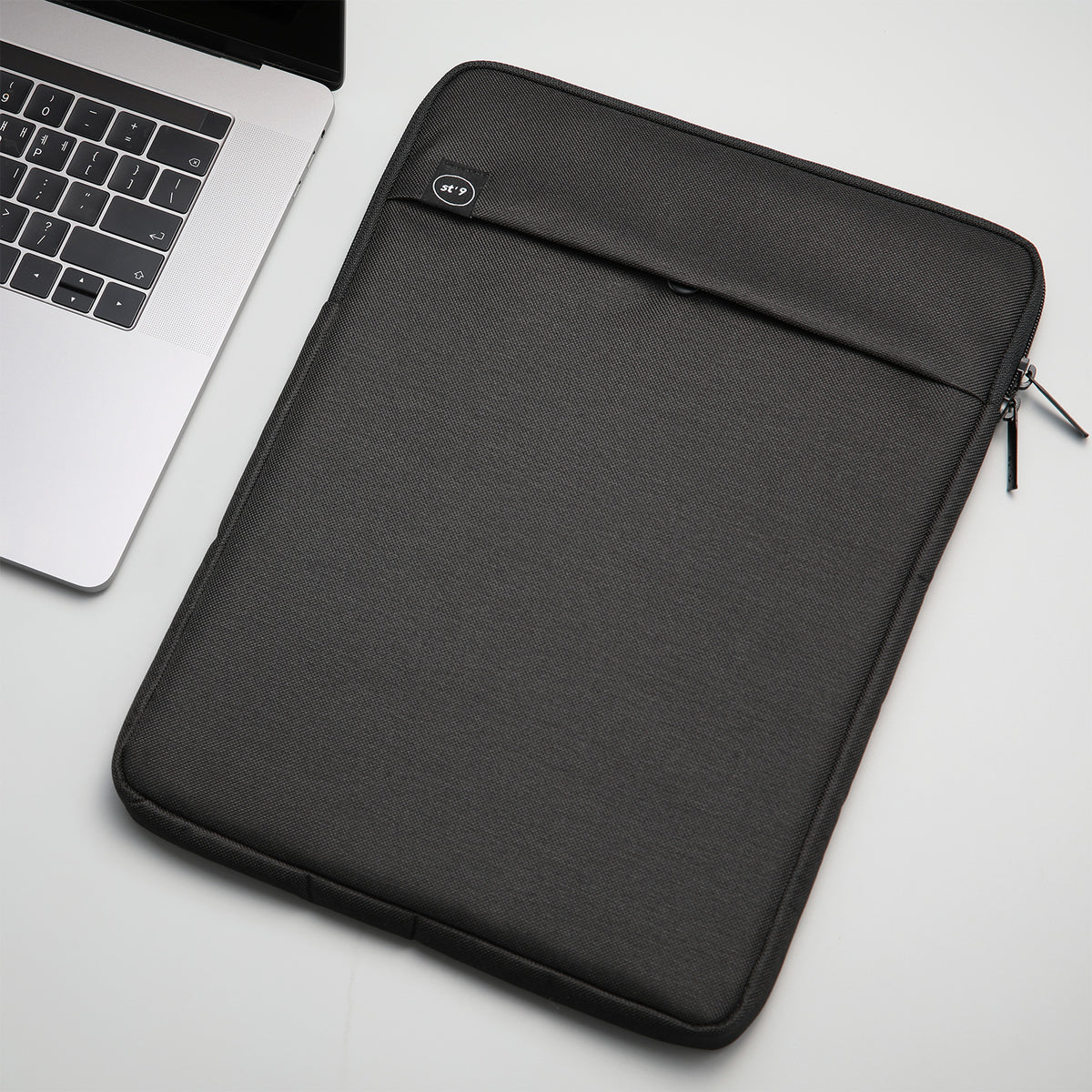 15 inch Laptop Sleeve Padded Travel Carry Case Bag L size LUKE BLACK