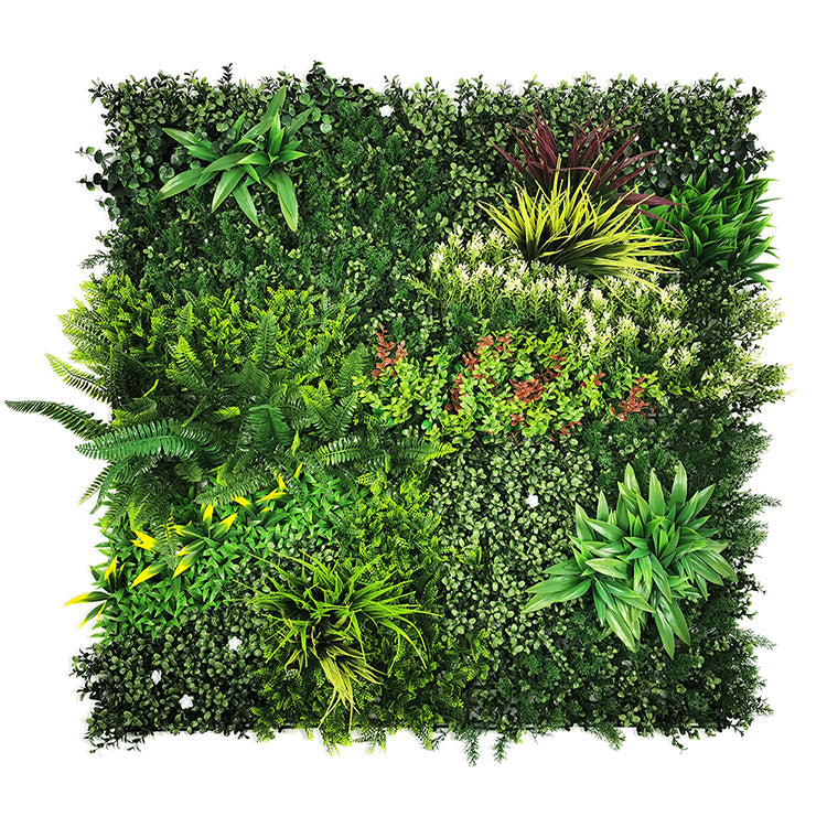 YES4HOMES 1 SQM Artificial Plant Wall D?cor Grass Panels Vertical Garden Tile Fence 1X1M Green