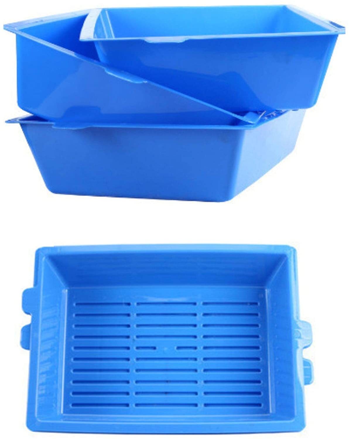 Lift and Sift Self Cleaning Kitty Litter Trays Cat Litter Tray Toilet Sifting Slotted Trays
