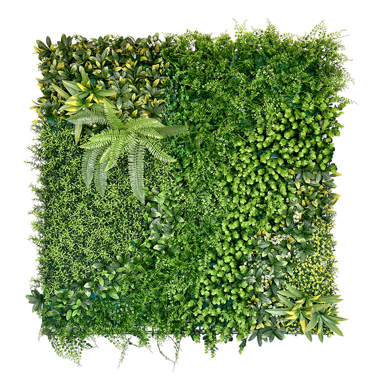 YES4HOMES 5 SQM Artificial Plant Wall D?cor Grass Panels Vertical Garden Foliage Tile Fence 1X1M Green