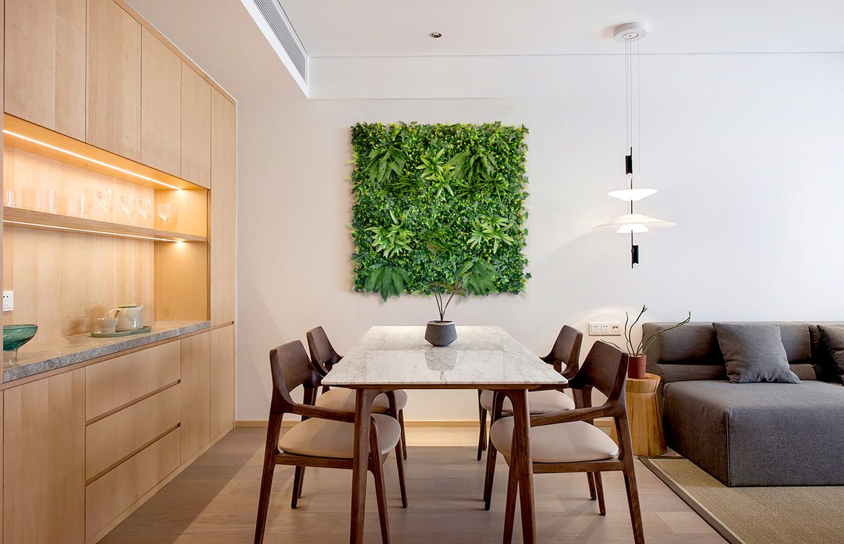 YES4HOMES 5 SQM Artificial Plant Wall D?cor Grass Panels Vertical Garden Foliage Tile Fence 1X1M