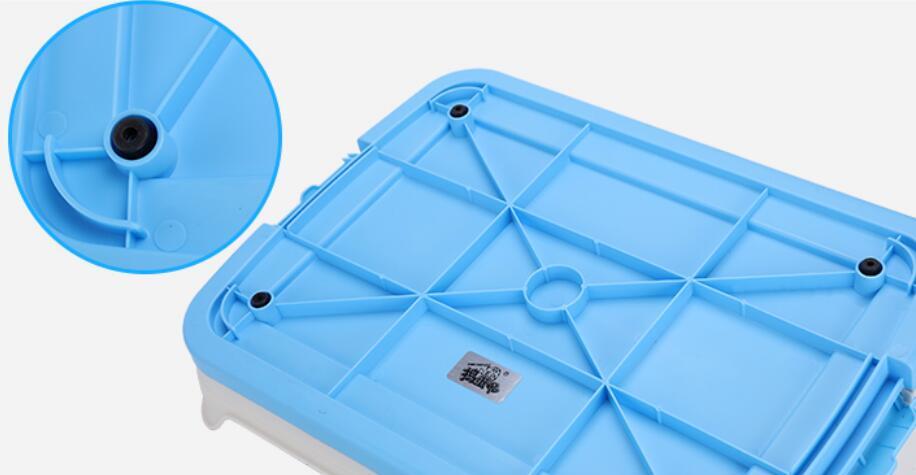 YES4PETS Medium Portable Dog Rabbit Potty Training Tray Pet Puppy Toilet Trays Loo Pad Mat With Wall Blue